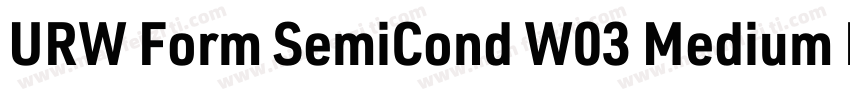 URW Form SemiCond W03 Medium It字体转换